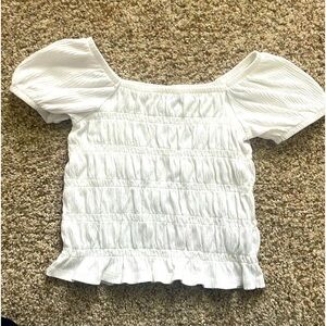 this is a 47% cotton shirt from old navy. this is a girls shirt and size (M)